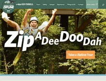 Tablet Screenshot of eagleswingszipline.com
